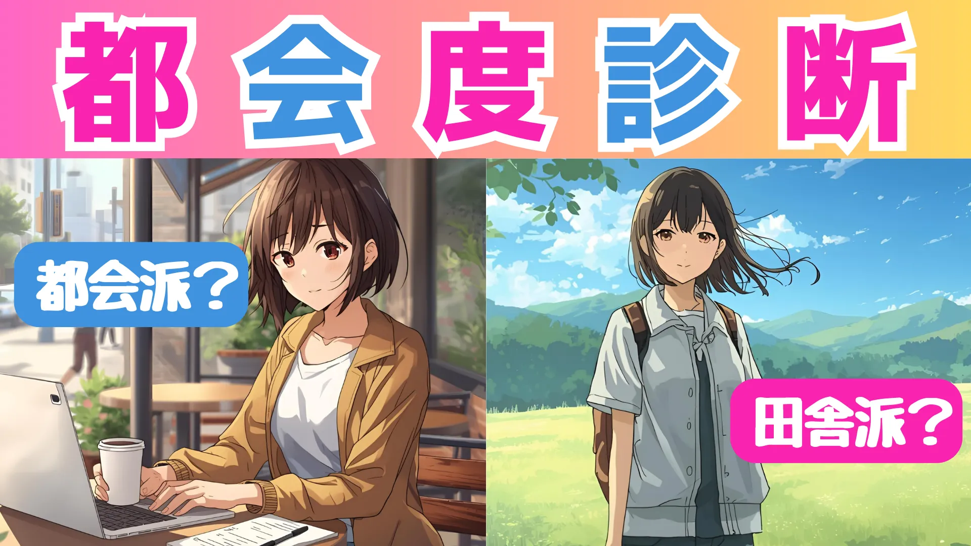 都会度診断|あなたは限界集落派?それともシティエリート?