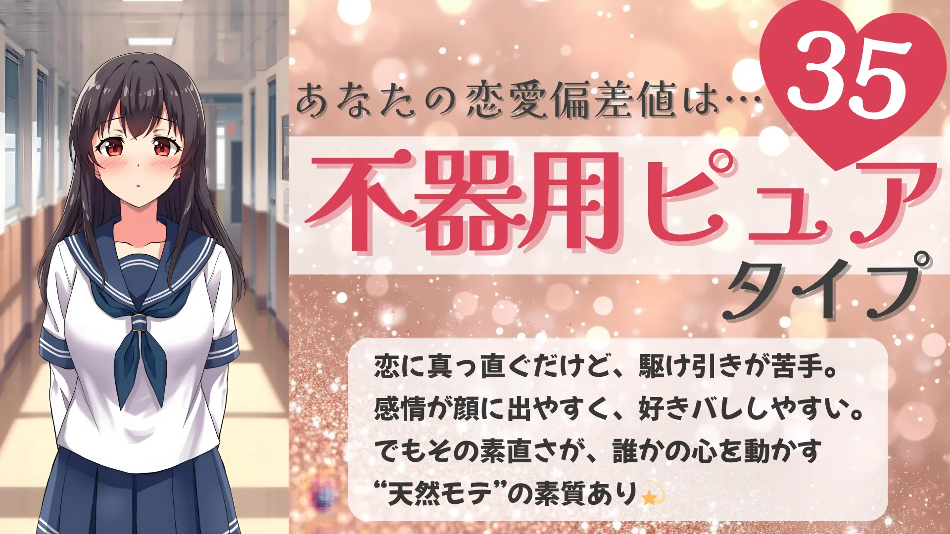 不器用ピュアタイプの結果画像