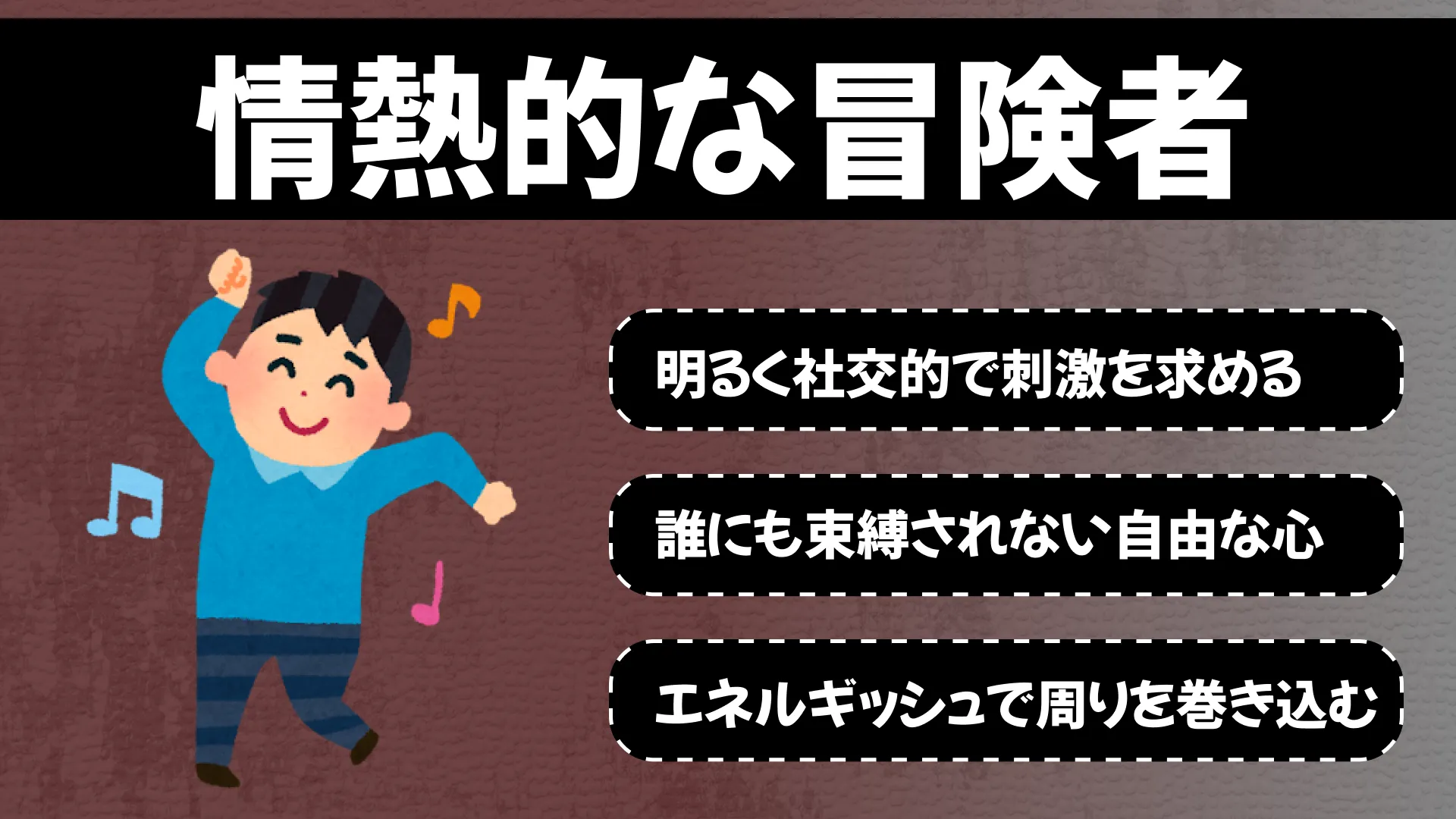 情熱的な冒険者タイプの結果画像
