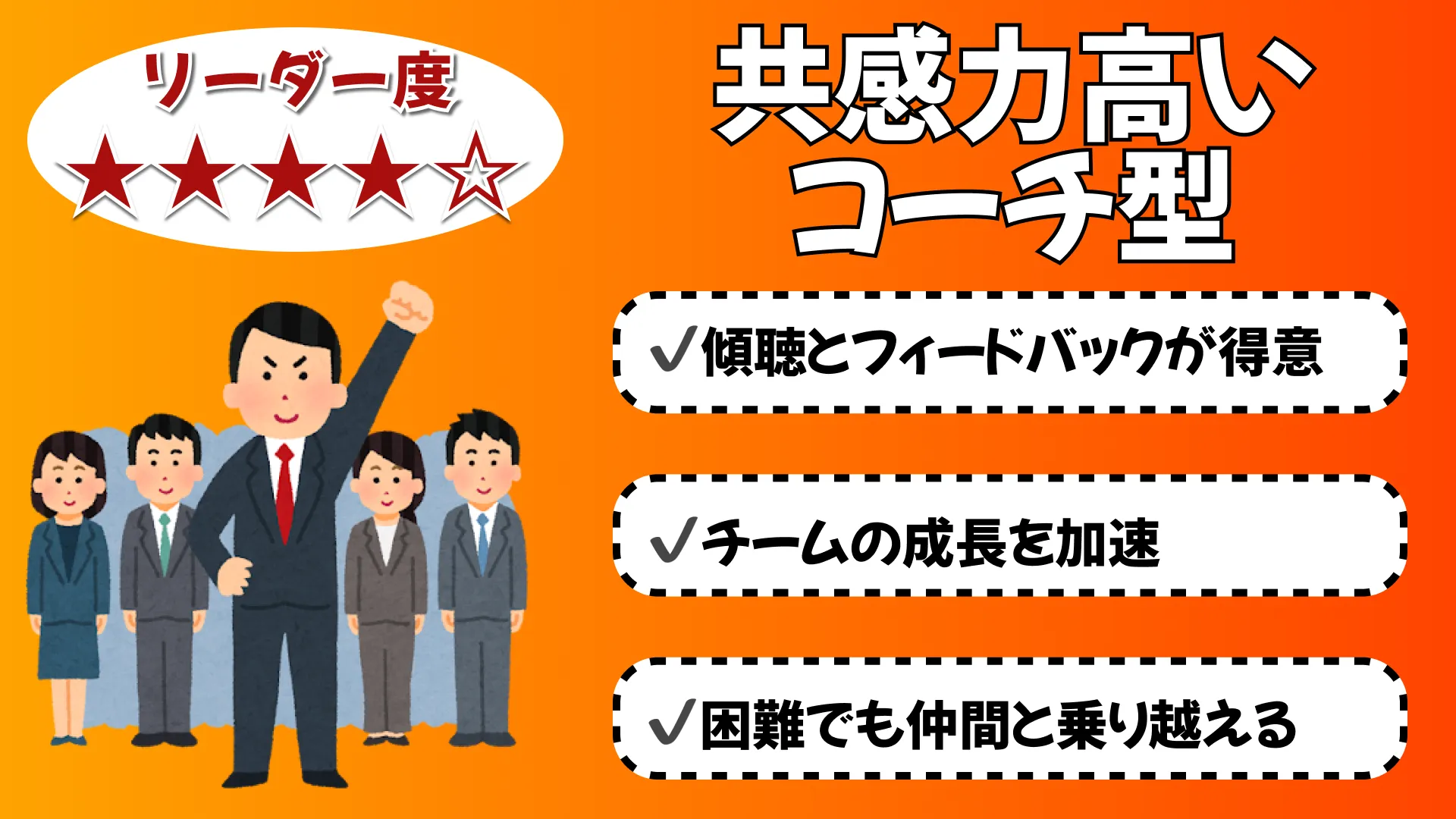 共感力高いコーチ型の結果画像