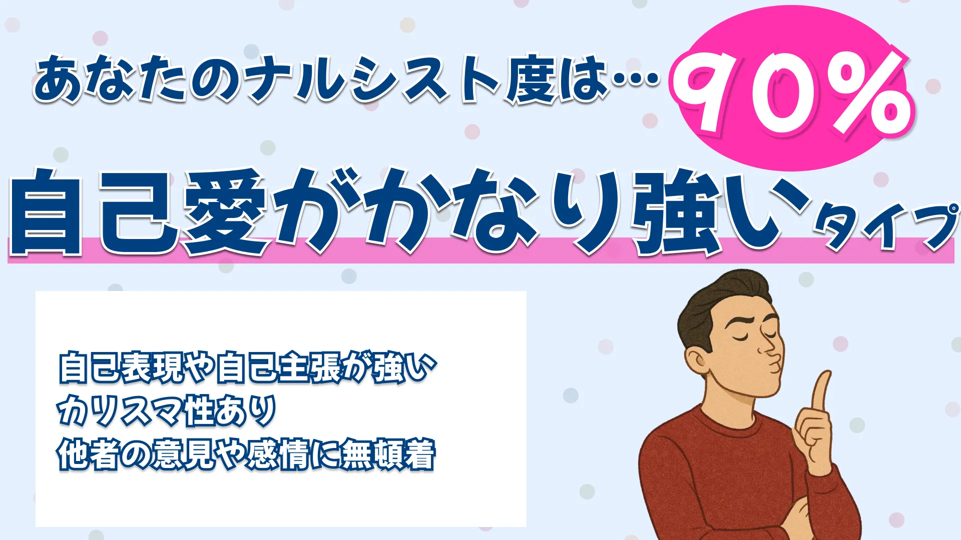 ナルシスト度:90%の結果画像