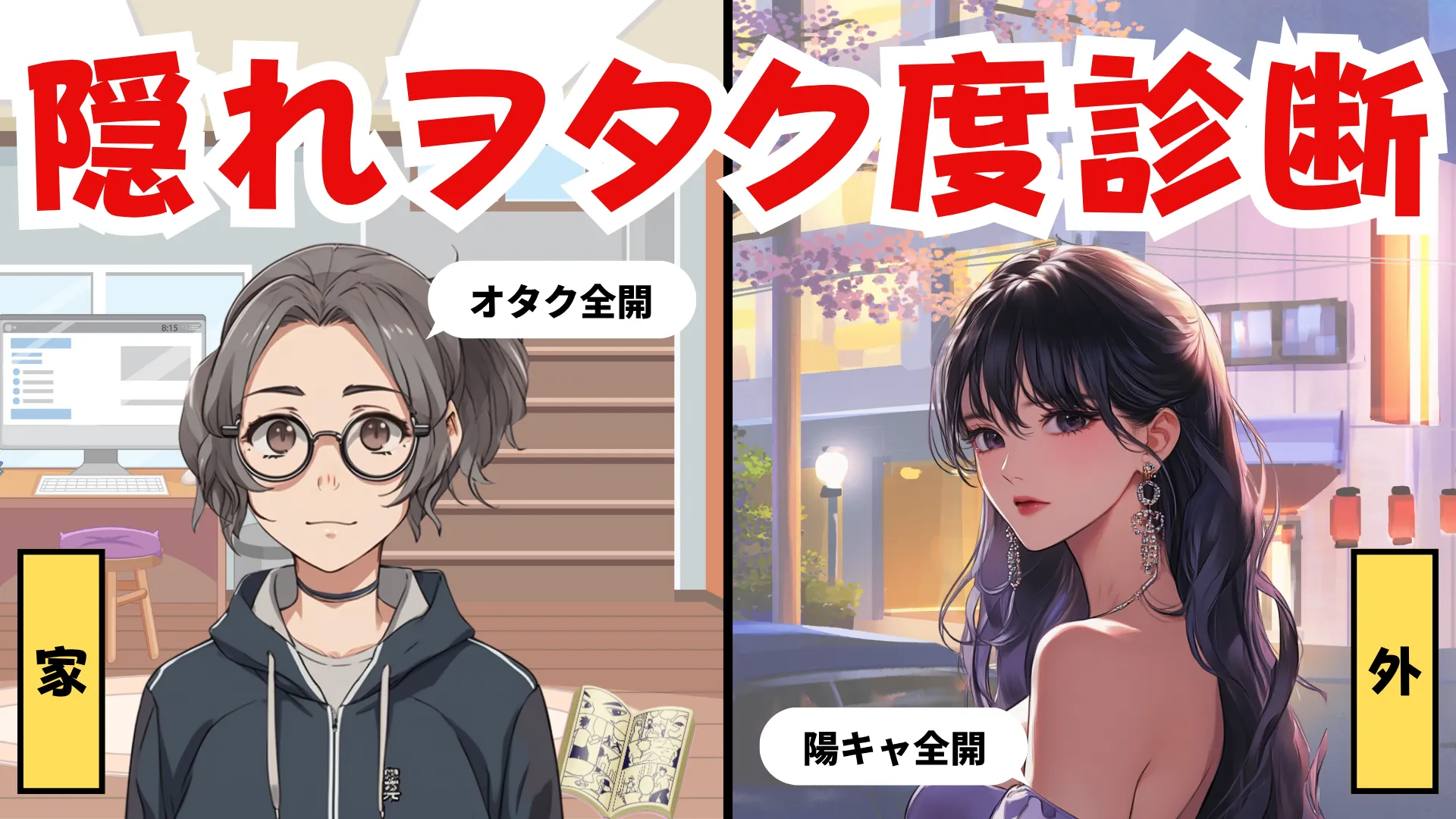 隠れオタク度診断|あなたの『オタク魂』覚醒レベルを測定せよ!