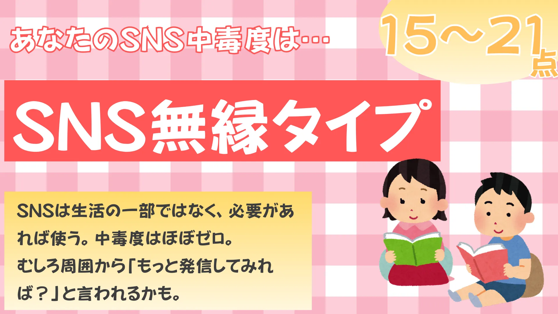 SNS無縁タイプの結果画像