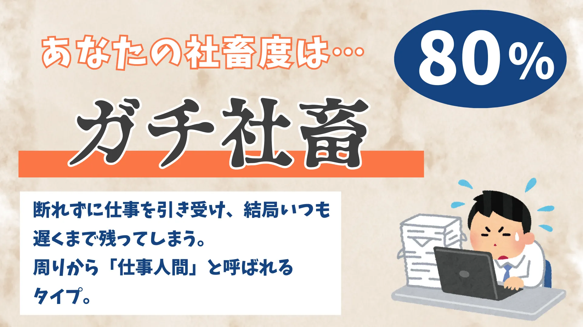 ガチ社畜の結果画像