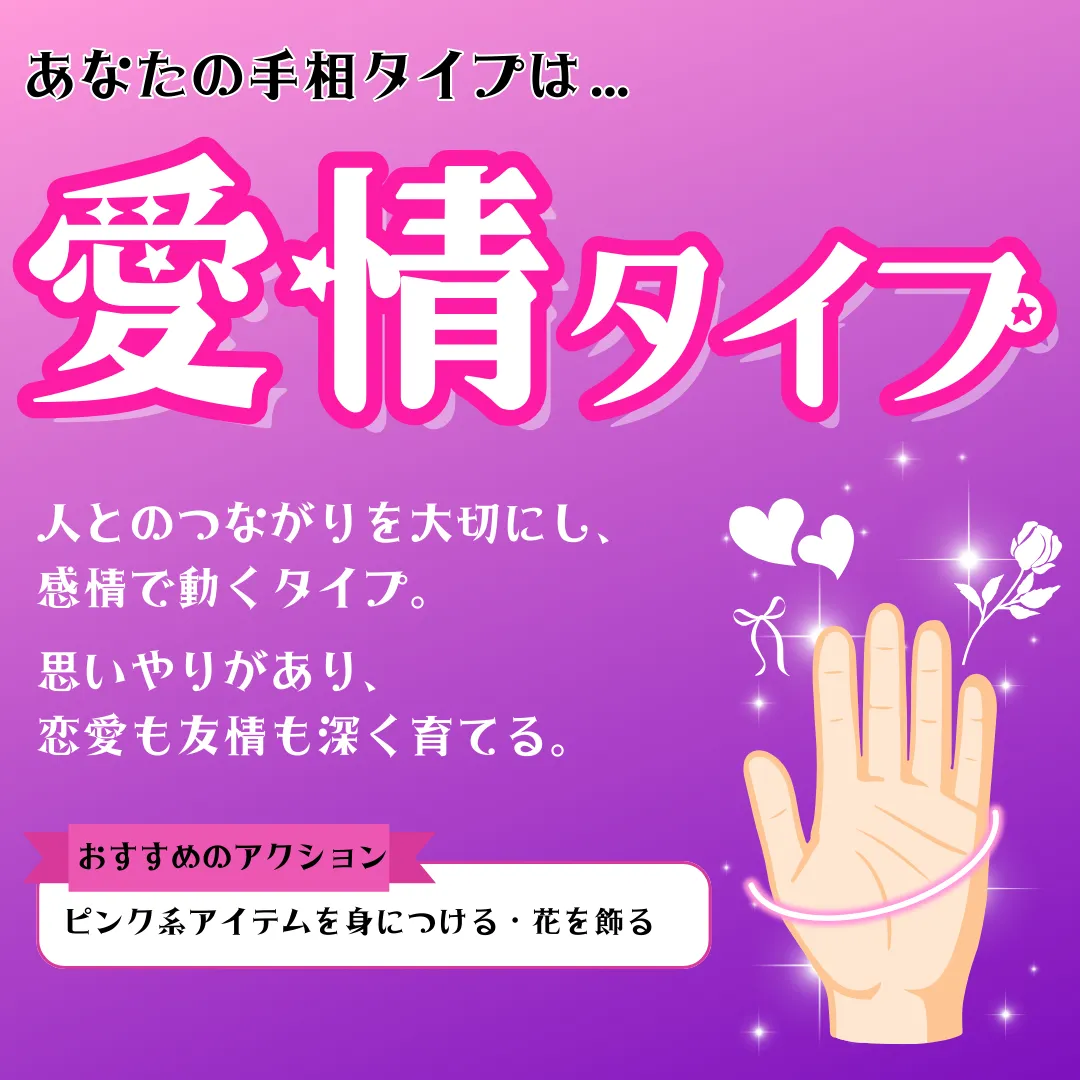 愛情タイプの結果画像