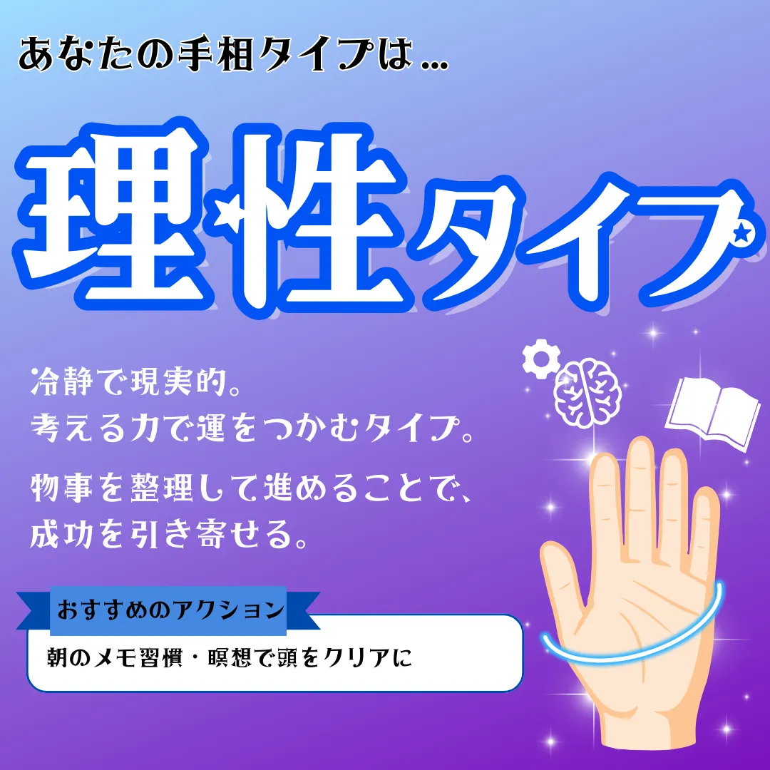 理性タイプの結果画像