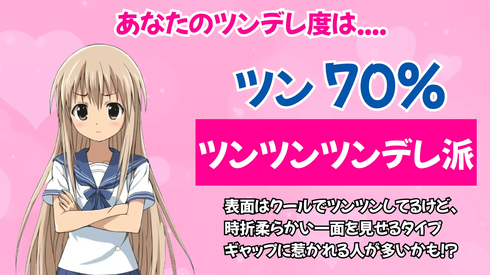ツンツンツンデレ派の結果画像