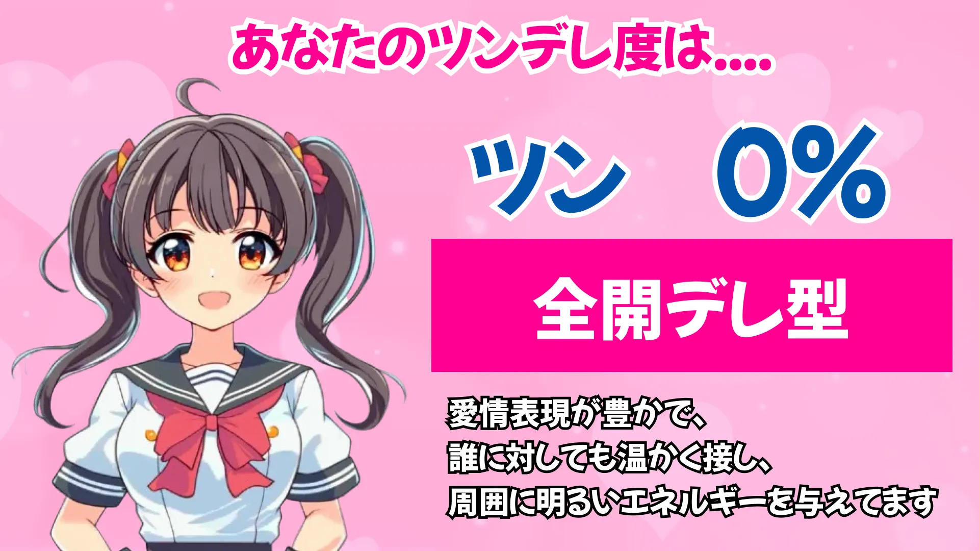 全開デレ型の結果画像